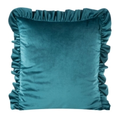 Poszewka Velvet 45 x 45 cm Ciemnoturkusowa
