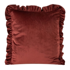 Poszewka Velvet 45 x 45 cm Ceglasta
