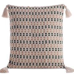 Poszewka Dekoracyjna BOHO Eko Beż 45X45 Kremowa