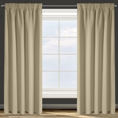 Zasłona zaciemniająca NA TAŚMIE 140X270 Beżowa