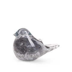 SZKLANA FIGURKA DEKORACYJNA IVA 12X6X8 CM STALOWA