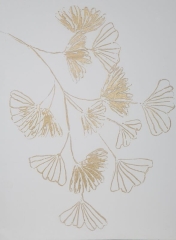 Obraz ręcznie malowany 60 x 80 cm Beżowy
