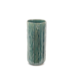 WAZON DEKORACYJNY REA 12X28 CM ZIELONY