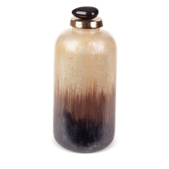 SZKLANA FIGURKA DEKORACYJNA GALA 13X34 CM BRĄZOWA