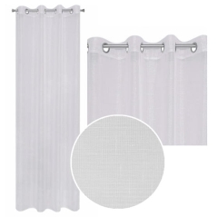 BIAŁA ZASŁONA Z ETAMINY NA PRZELOTKACH 140X250