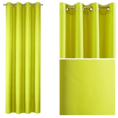 Zasłona 140x250 limonkowa gotowa przelotki