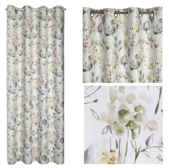 Zasłona zaciemniająca wzór kwiatów 140X250 koła