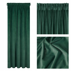 ZASŁONA welwet welur velvet TAŚMA 140X270 ZIELONA