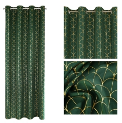 Zasłona Dekoracyjna Welur 140X250 CM Zielona