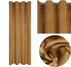 Zasłona Velvet Welur Welwet 140X250 Złota Moidowa