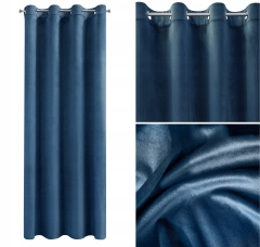 Zasłona Velvet Welur Welwet 140X250 Granatowa