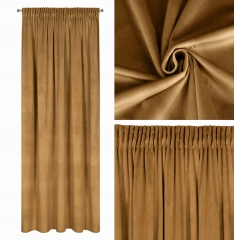 Zasłona Velvet Welur Welwet NA TAŚMIE 140X270 Złota