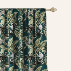 Zasłona HARMONY Amazon Spirit Zielona 140x250 Taśma Żabki