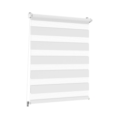 Roleta dzień noc Peter 90 x 160 cm biała z systemem click Inspire