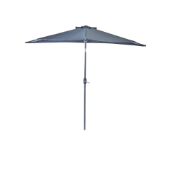 Parasol balkonowy przyścienny półkole Arkea 270x135x235 cm antracyt Naterial