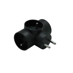Rozgałęźnik 3x16A+Z Czarny