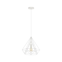 Lampa wisząca Byron biała E27 Inspire