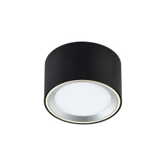 Oprawa natynkowa Oberon IP20 śr. 10 cm czarna LED Inspire