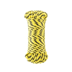 Lina PP 100kg 6 mm x 25 m skręcana złoto-czarna