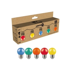 Żarówka dekoracyjna LED zestaw 5 szt. E27 IP 44 1 W  25 W 21 lm Lexman