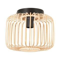 Lampa sufitowa Pecan czarno-beżowa E27 Inspire