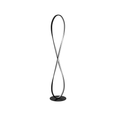 Lampa podłogowa Esme czarna LED Inspire
