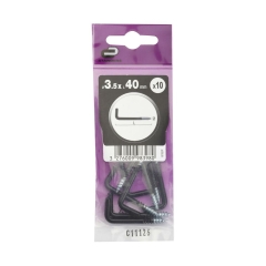 Hak prosty 3.5 x 40 mm 10 szt. Standers