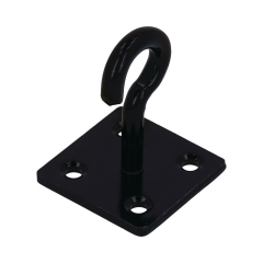 Hak na płytce 50x50x5 mm czarny