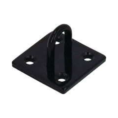 Oczko na płytce 50x50x5 mm czarne