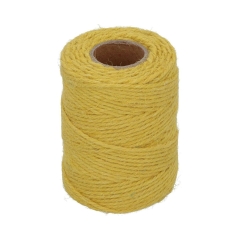 Sznurek jutowy 2 mm x 50 m pleciony żółty Suki