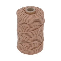 Sznurek bawełniany 3 mm x 50 m pleciony miedziany Suki