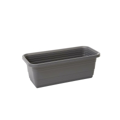 Skrzynka balkonowa Bona 40x17.5 cm plastikowa antracyt Lamela