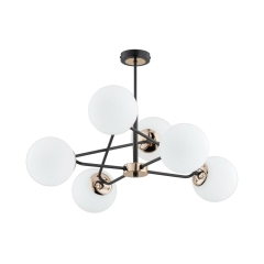 Lampa wisząca Sagito biała 6 x E14 Alfa
