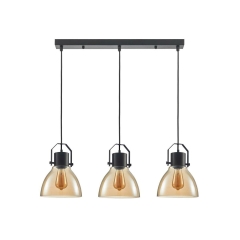 Lampa wisząca Darlena brązowa 3 x E27 Italux