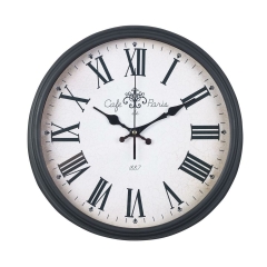 Zegar ścienny LZE-16 śr. 38 cm czarny