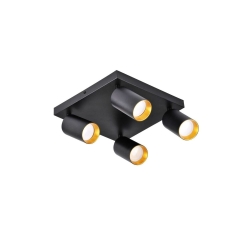 Plafon Maribel czarny 4 x GU10 Goldlux