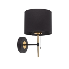 Kinkiet Lord czarno-złoty E27 Tk Lighting