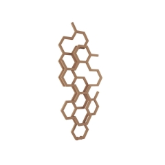 Grzejnik łazienkowy HEX 1220/486 ZX BRIGHT COPPER beż TERMA