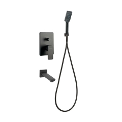 Zestaw podtynkowy wannowy black Remo Valvex