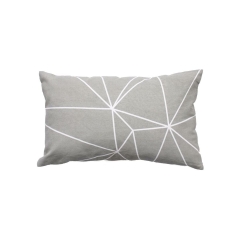 Poduszka bawełniana Vertos szara 50 x 30 cm