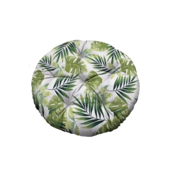 Poduszka okrągła Brasil Grean Leaf zielona śr. 65 cm