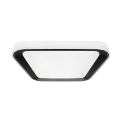 Plafon Quadro z pilotem 50 cm czarny 7000 lm LED Eko-Light