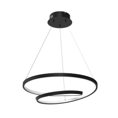 Lampa wisząca Lucero 2700 lm czarna LED Milagro