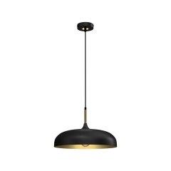 Lampa wisząca Lincoln czarny E27 Milagro