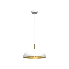 Lampa wisząca Lincoln biały E27 Milagro
