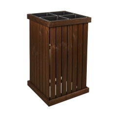 Donica wysoka drewnian Victoria 55x55x89 cm Werth-Holz