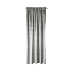 Zasłona Cypr srebrna 140 x 270 cm na taśmie