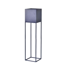 Kwietnik osłonka stojak Lorient 20x20x87 cm metalowy niebieski loft