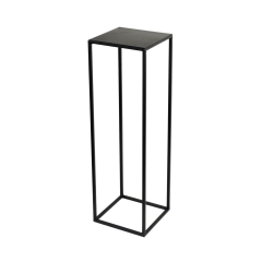 Kwietnik osłonka stojak Evron 19x19x62 cm czarny metalowy loft