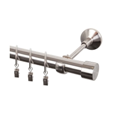 Karnisz Induster 160 cm pojedynczy efekt stali 25 mm